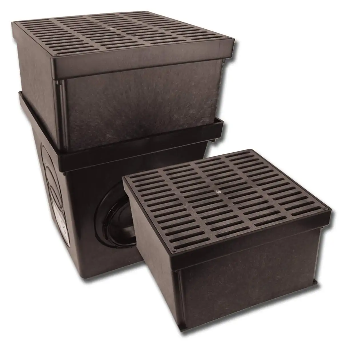 Polylok - 12" Square Cast Iron Grate - PDB-12GM