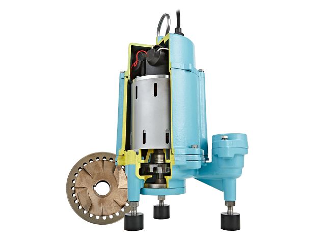 Little Giant - 509811 - 16G-V151-20 115 Volt 1 HP Automatic Grinder Pump with 20' cord and Piggyback Vertical Float Switch