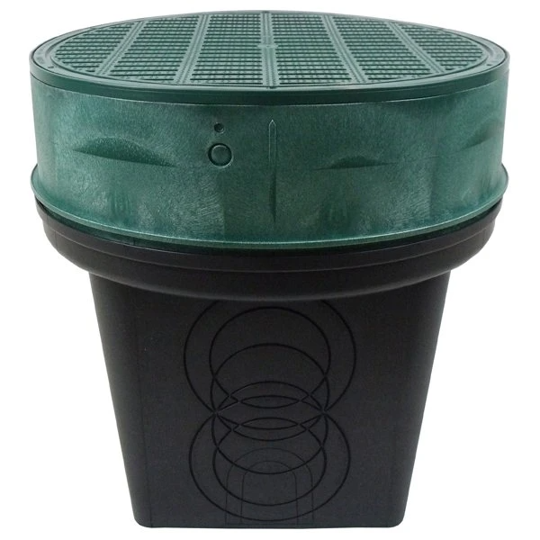 Polylok - 20" Plastic 7-Hole Distribution Box w/ Grate Cover - 3017-207G-KIT