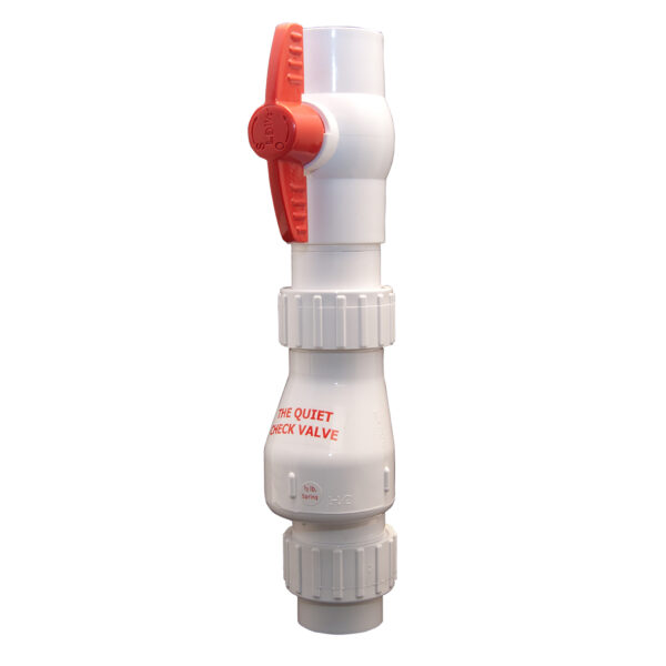 Zoeller Pump Company - 30-0046 - Valve,Quiet Check 1.5"Pvc/Union/Ball Valve/SOC/White