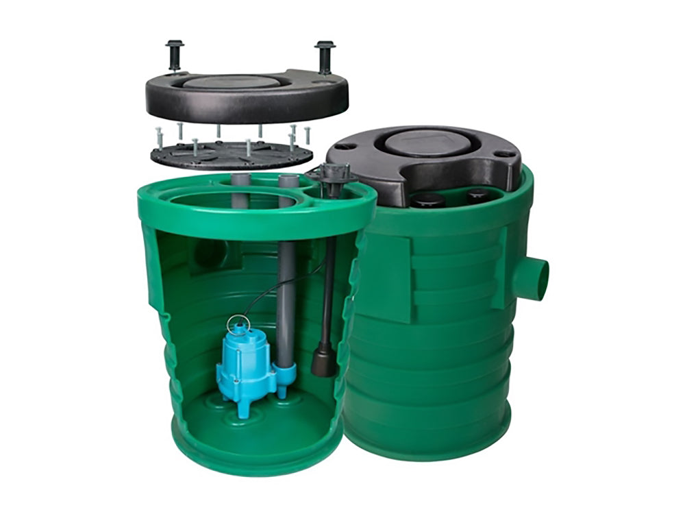 Little Giant - 509661 - Pit+Plus Premium Simplex package system with 4/10 HP Pump, Float, 115 Volt