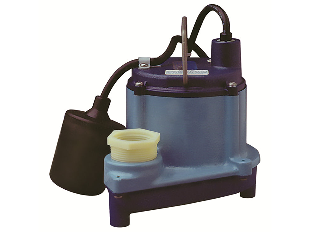 Little Giant - 506171 - 6-CIA-RFS 115V 60Hz - 1/3 HP, 46 GPM - Automatic Submersible Sump Pump w/ remote float switch, 10' power cord