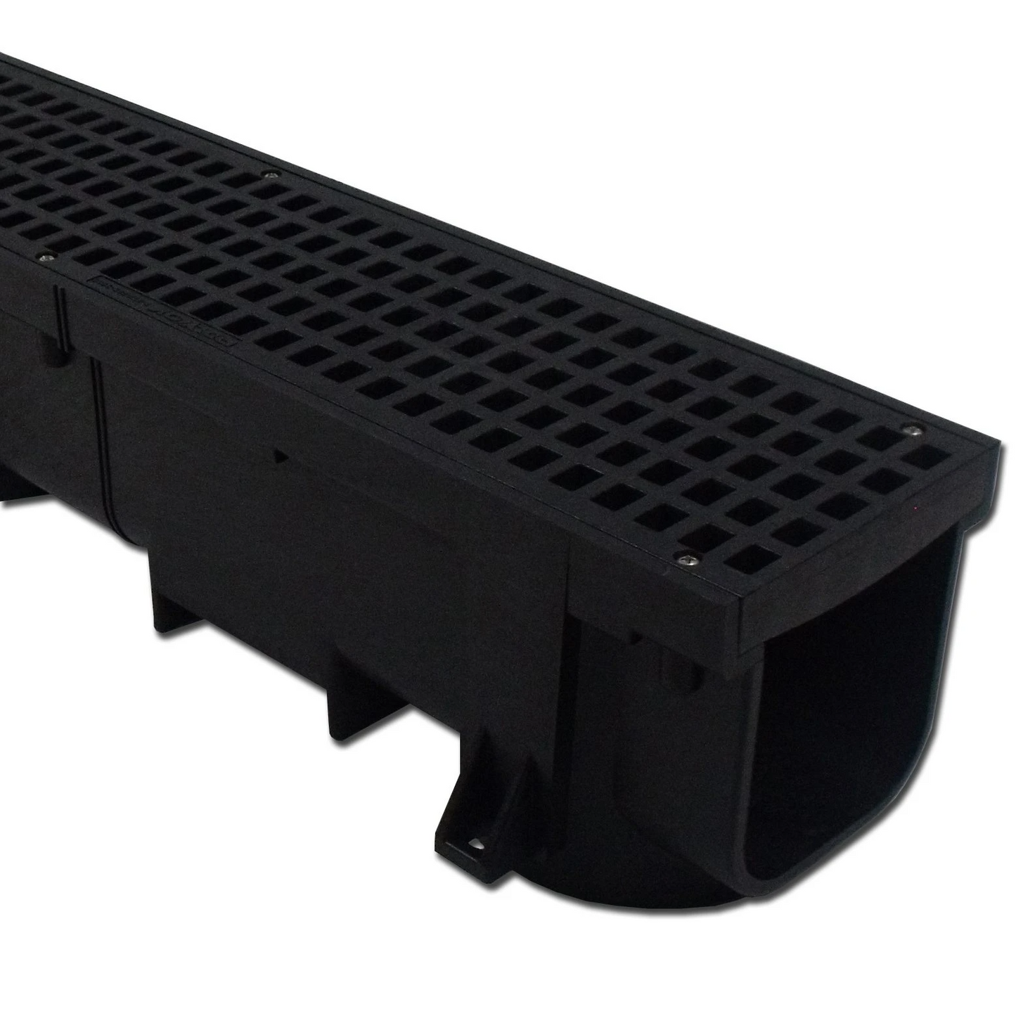 Polylok - 48" Heavy Duty Black Trench Drain & Grate - PL-90860-BLACK
