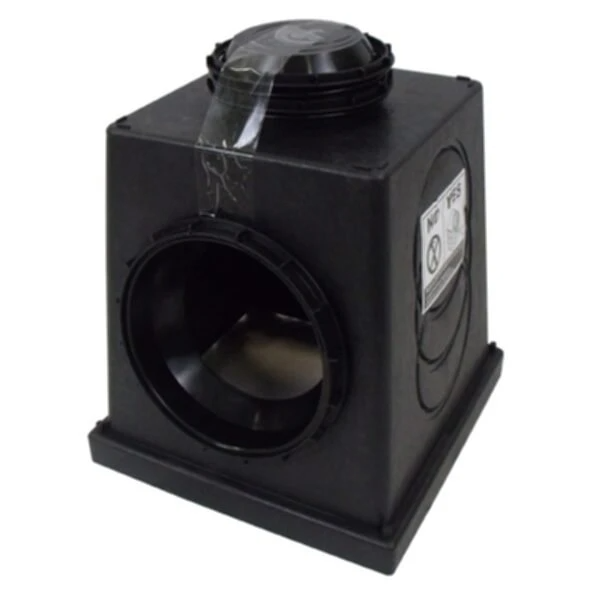 Polylok 12"x12"x13" Square Drainage Box w Black Grate Cover - PDB-12KIT