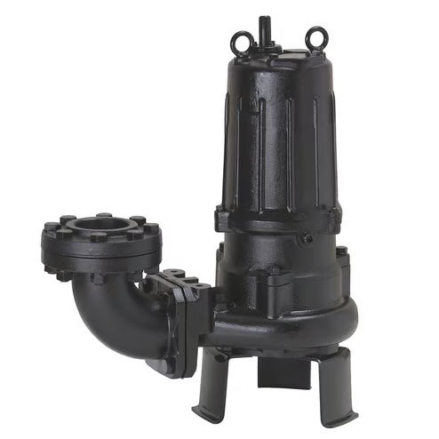 Tsurumi Pump - 80C25.5 - 208V/230V/460, 3PH, 22.3A/21.4A/10.7A, 3" Discharge, 7.5HP C Series High-Head Cutter Pump