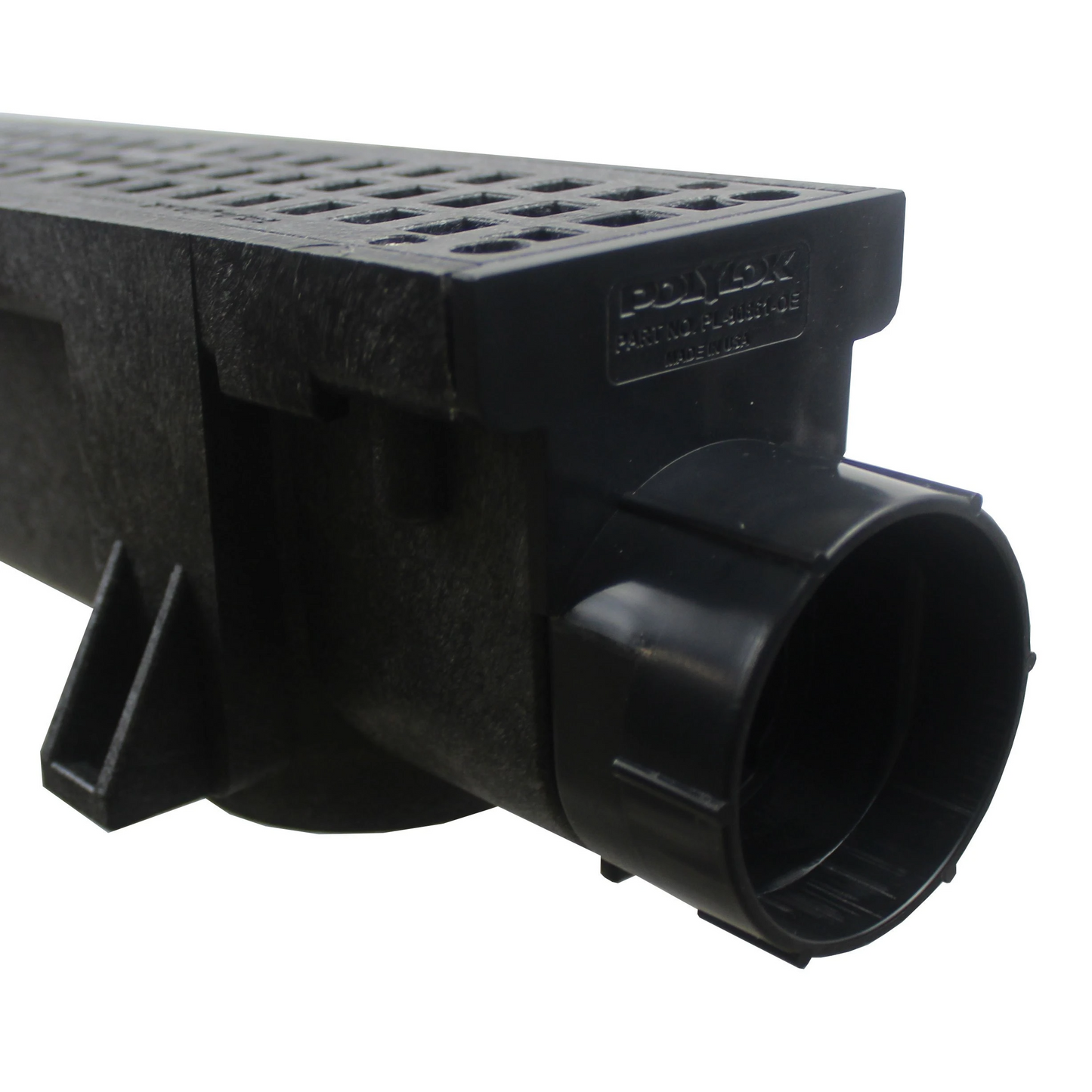 Polylok - Black Skinny Trench Drain Open End Cap - PL-90861-OE-BLACK
