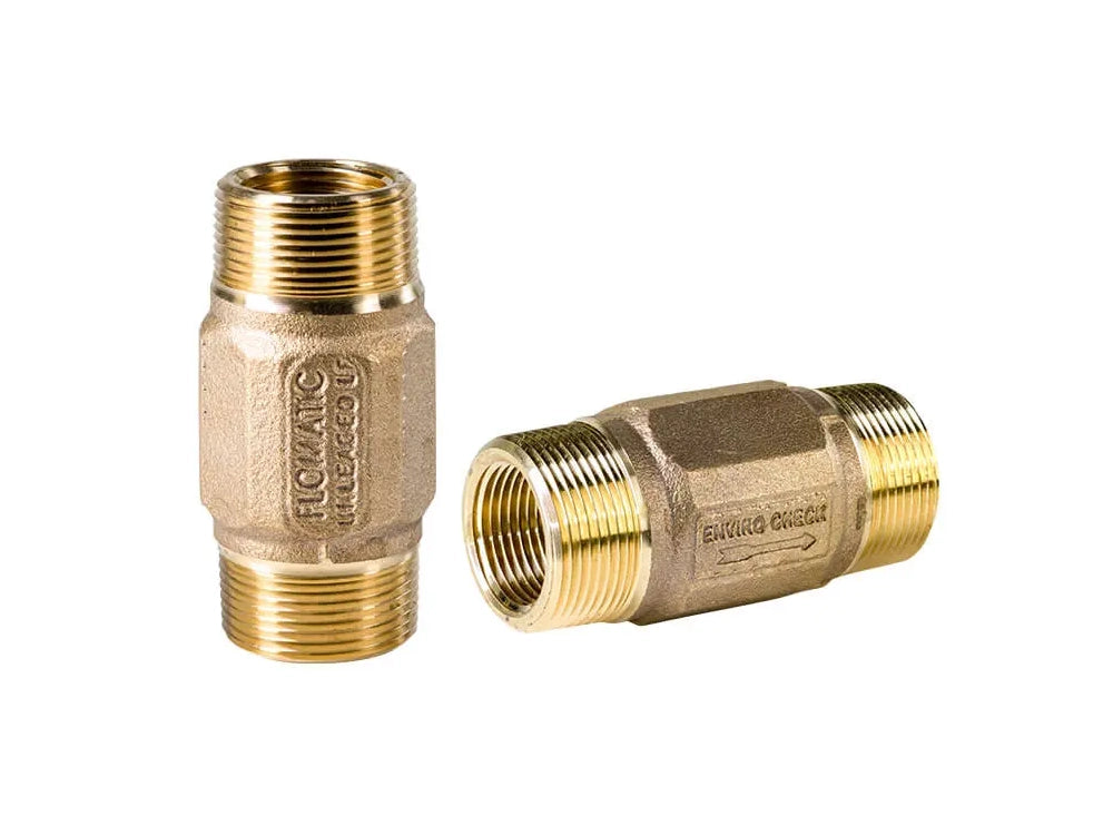 Flomatic Valves - 4231E - Model 100DPE 1"Fx1.25"M 180F 400PSI Unleaded Bronze Check Valve (male and female threads on both ends)