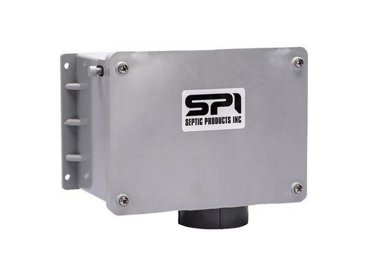 SPI - 10A718 - JB-54 -  3.5" x 5.5" x 4" Simplex Junction Box w/ (1) 1" conduit hub (long-side-opposite hinge). (3) 1/2"
connector (2) on left and (1) on right