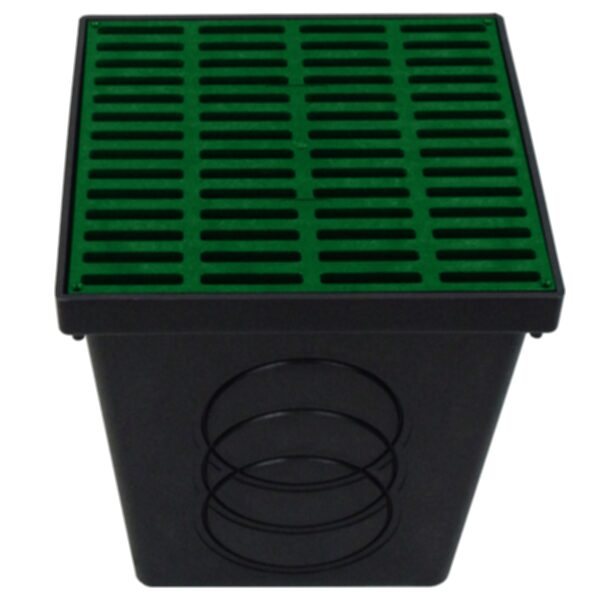 Polylok - 12" Green Plastic Square Grate (cover only) - PDB-12G-GN