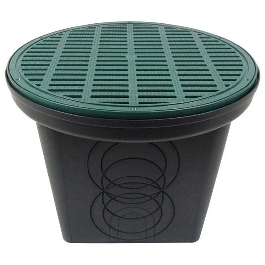 Polylok - 20" Plastic 7-Hole Distribution Box w/ Grate Cover - 3017-207G-KIT