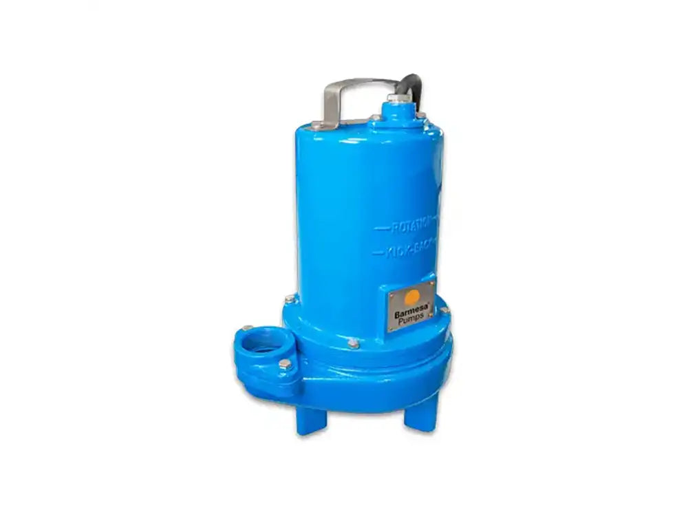 Barmesa Pumps - 2BSE102SS - 62180508 - 1HP, 1PH, 60Hz, 230V, 1750RPM, 30' Cord Manual Operation 3" Single Seal Submersible Solids Handling Pump