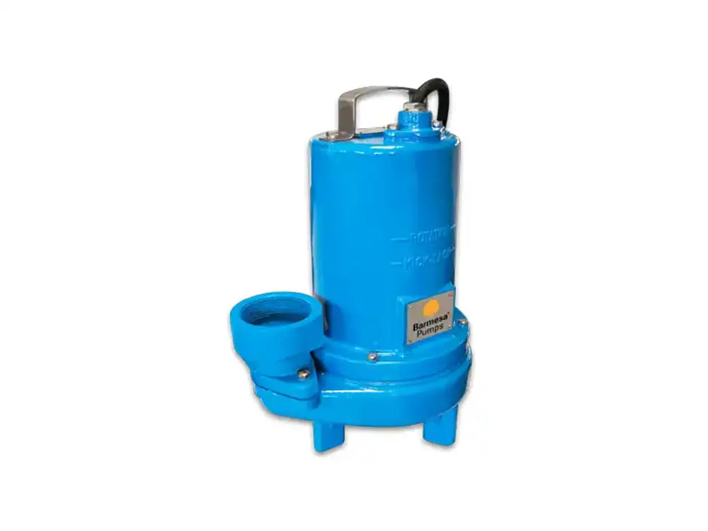 Barmesa Pumps - 3BSE102SS-2inch - 62180508-2 - 1HP, 1PH, 60Hz, 230V, 1750RPM, 30' Cord Manual Operation 2" Single Seal Submersible Solids Handling Pump