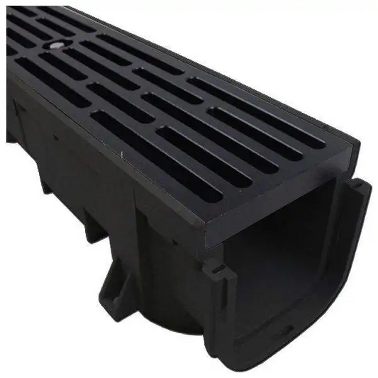 Polylok - 48" Heavy Duty Trench Drain w Cast Iron Grate - PL-90860-CI