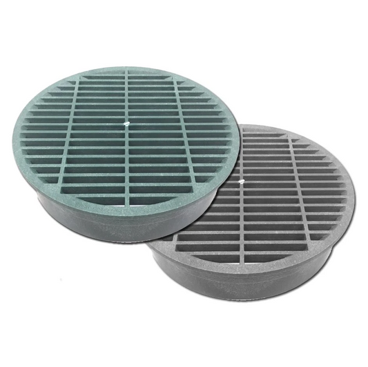 Polylok - 8" Black Grate Cover - PDB-8G-BK