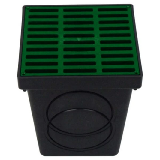 Polylok - 9" Green Plastic Square Grate Only - PDB-9G-GN