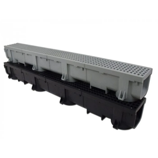 Polylok - 48" Heavy Duty Gray Trench Drain & Grate - PL-90860-GRAY