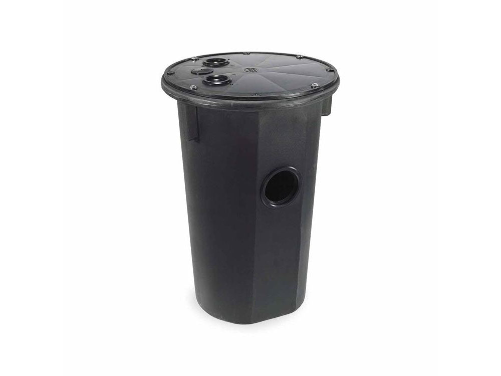 Topp Industries - B24001RTUD - 18"X30" Rolled Top Poly Basin - W/ 4" Grommet Inlet Undrilled