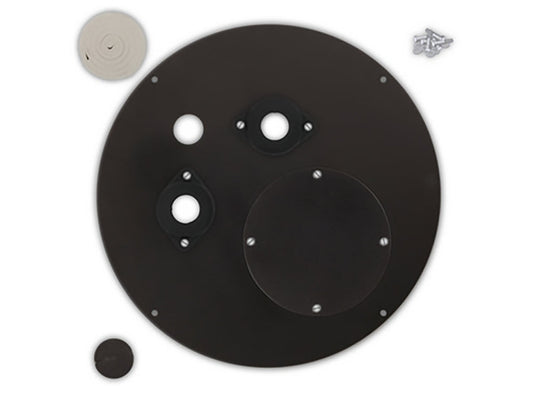 AK Industries - LB-10-S1801-I - 18" Diameter 10 GA Solid Steel Simplex Cover w/ Inspection Plate