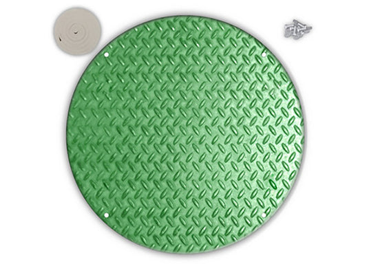 AK Industries - GL-30FSC-37 - 30" Diameter 3/8" Thick Green Fiberblass Basin Cover (37" O.D.)